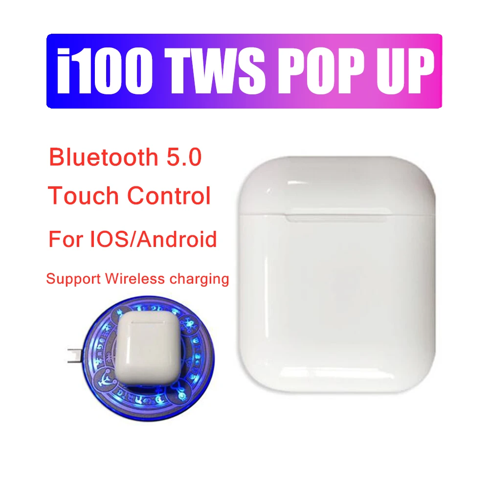 

SALES! i100 TWS Pop up Bluetooth 5.0 headset 6D bass Touch control Wireless Earphone PK i10 i300 i90 TWS i20 i60 i500 i200 tws