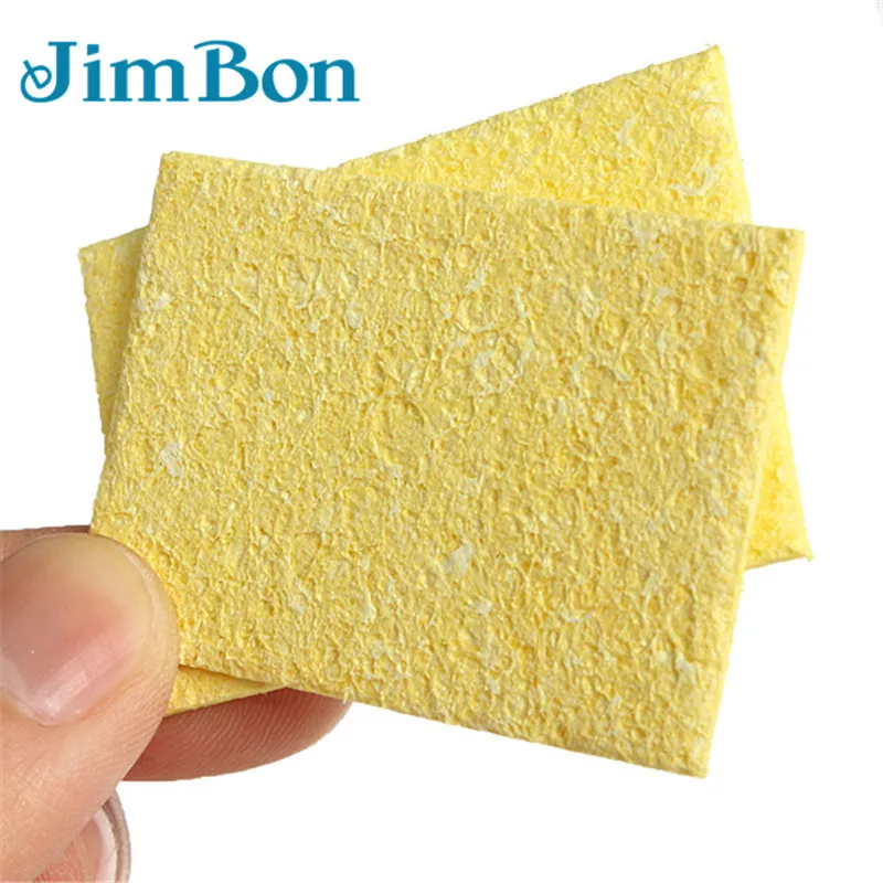 

JimBon 10/20/50pcs 50x35mm Solder Iron Tip Welding PCB Cleaning Pads Universal Soldering Iron Replacement Sponges Repair Pads