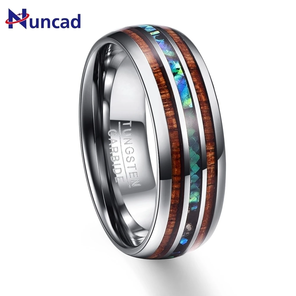 

Wood Grain Polishing Brushed Men Rings 100% Tungsten Carbide Wedding Bands Multi-size Anillos para hombres Pierscienie