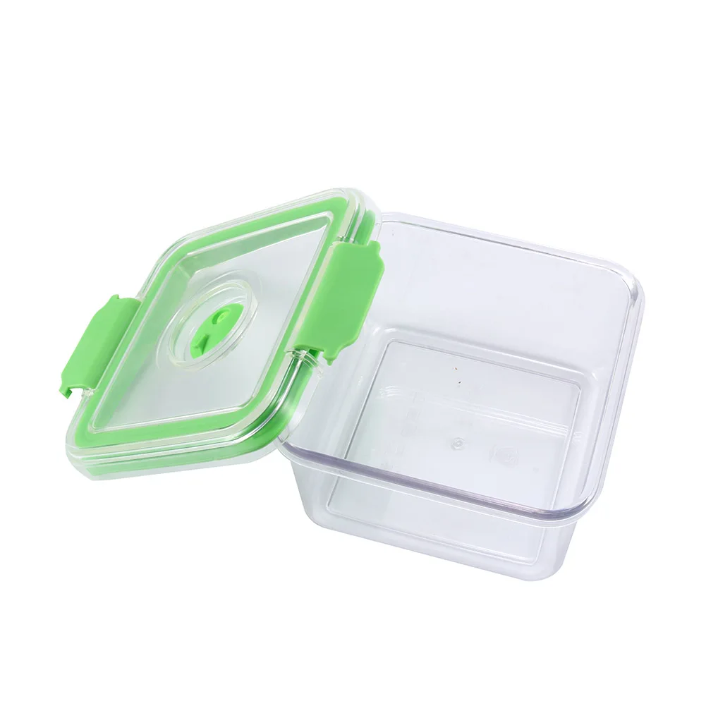Vacuum Sealed Food Storage Box Multi purpose Transparent Crisper Fruits
