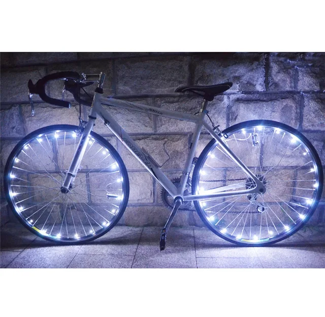 Clearance Bike Light Cycling Spoke Wheel Light Bicycle Lamp Wheels MTB Light 20LED Bright Lamp Bike Accessories String Wire Lamp 2