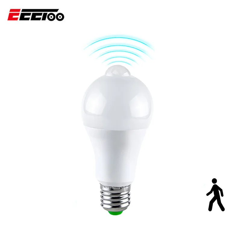Us 4 92 31 Off Led Emergency Light Bulb E27 Energy Saving Intelligent Pir Motion Sensor Dusk To Dawn Outdoor Lampada Illa Lamp In