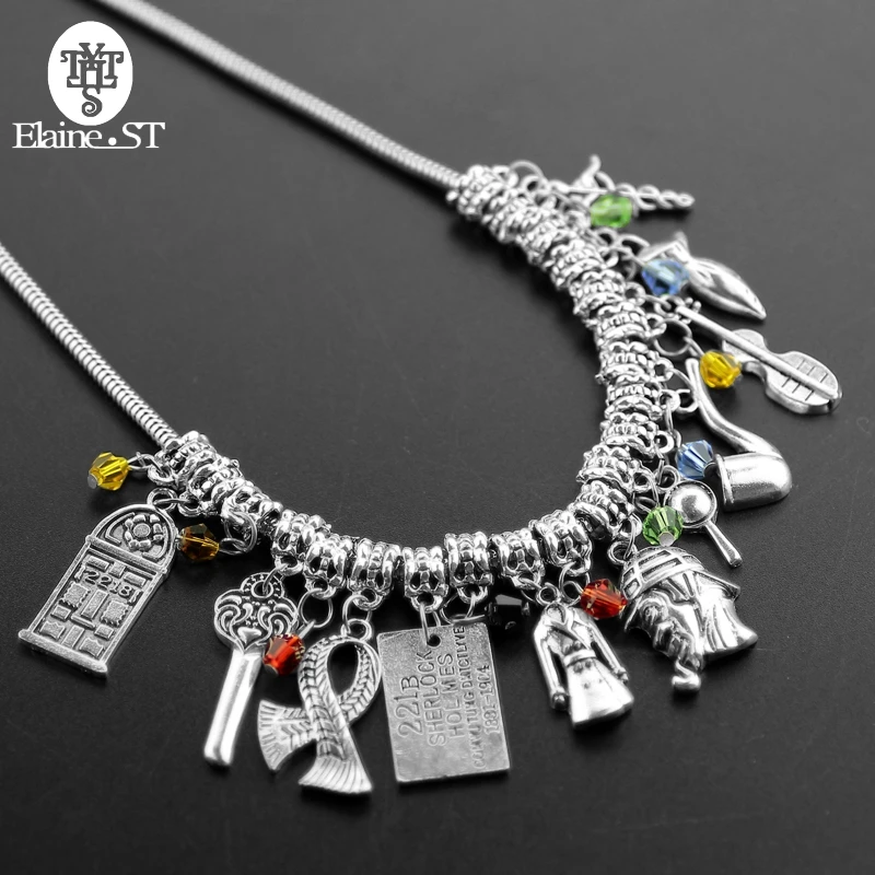 2017 DIY Ювелирные изделия Charm 221B пекарь улица детектива Шерлок Instrumen аксессуары