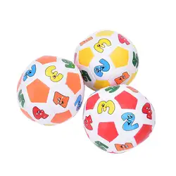 1 шт. Для детей развивающие игрушки Детские Дошкольное обучение Цвета номер резиновый мяч игрушка оптовая продажа случайный Цвет