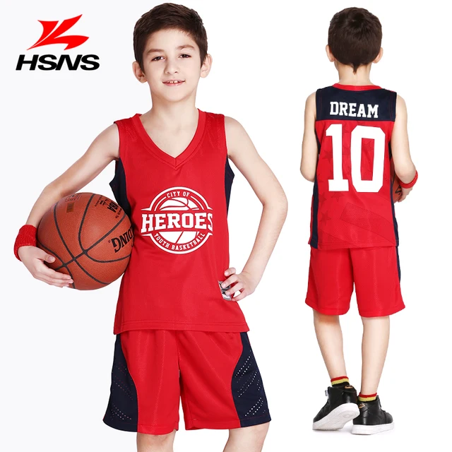 kid basketball jersey shorts