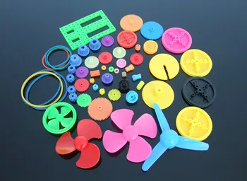 

Colorful DIY 55 kinds of plastic gear package,Gearbox toy car motor diy gears