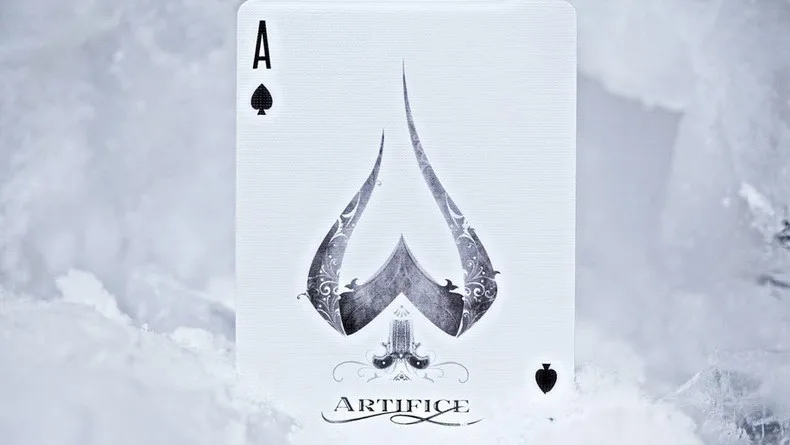 Artifice Tundra Ellusionist Deck белые волшебные карты игра в покер для сценического искусства Волшебные трюки для профессионального волшебника