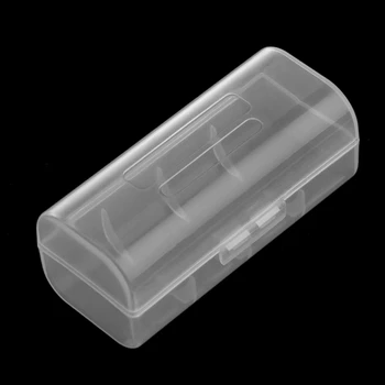 

Transparent Plastic Case Holder Container Battery Storage Box For 1X 26650 Battery