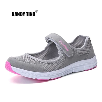 

NANCY TINO Women Breathable Athletic Shoe Quick-drying Non-slip Soft Sole Flat Sneakers Female Outdoor Sport Walking Shoes 35-42