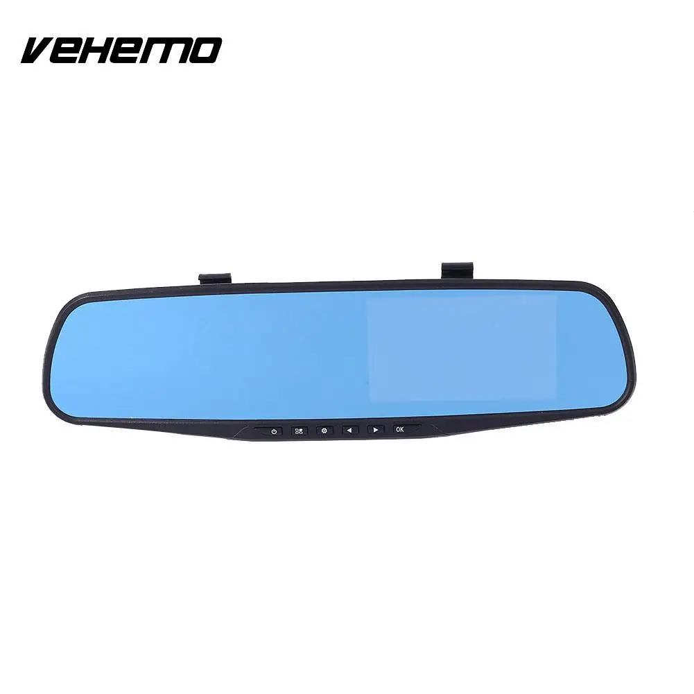 Vehemo 4 3 Car Dual Lens HD Dash Cam font b Camera b font 1080P Front
