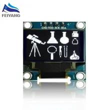 A5 White color 128X64 OLED LCD LED Display Module For Arduino 0.96″ I2C IIC 4pin Serial new original 1