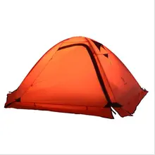 2 человек Водонепроницаемый Сверхлегкий палатка супер сильный двойной слой Алюминиевый Полюс 30Д с покрытием из Кремниевой Ветрозащитный снег палатки 2,4 кг