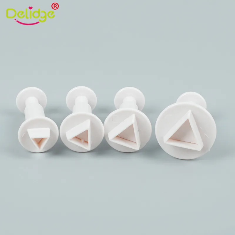 

Delidge 1 Set Plastic Geometric Biscuit Mold 3D Fondant Mould Rectangle Plunger Cookie Cutter Decor Baking Tool