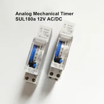 

10PCS/Lot SUL180A 12V AC/DC Din Rail with Battery 24 Hours Daily Programmable Mechanical Timer THEBEN Analog Time Switch