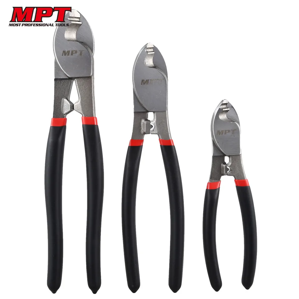 

MPT MHB04001 6" 8" 10" Multifunction Wire Stripper Cable Cutting Scissor Stripping Pliers Wire Cutter Professional Hand Tools