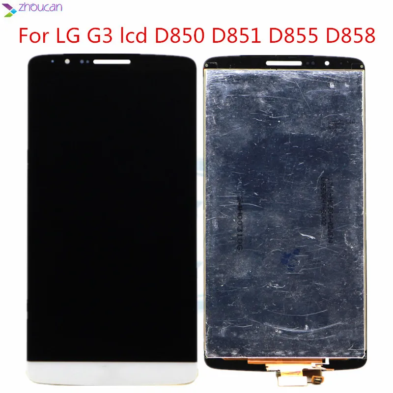 

Tested Screen 5.5" for LG G3 LCD Touch Screen Digitizer Assembly 2560X1440 for LG G3 Display D850 D851 D855 D858 Replacement