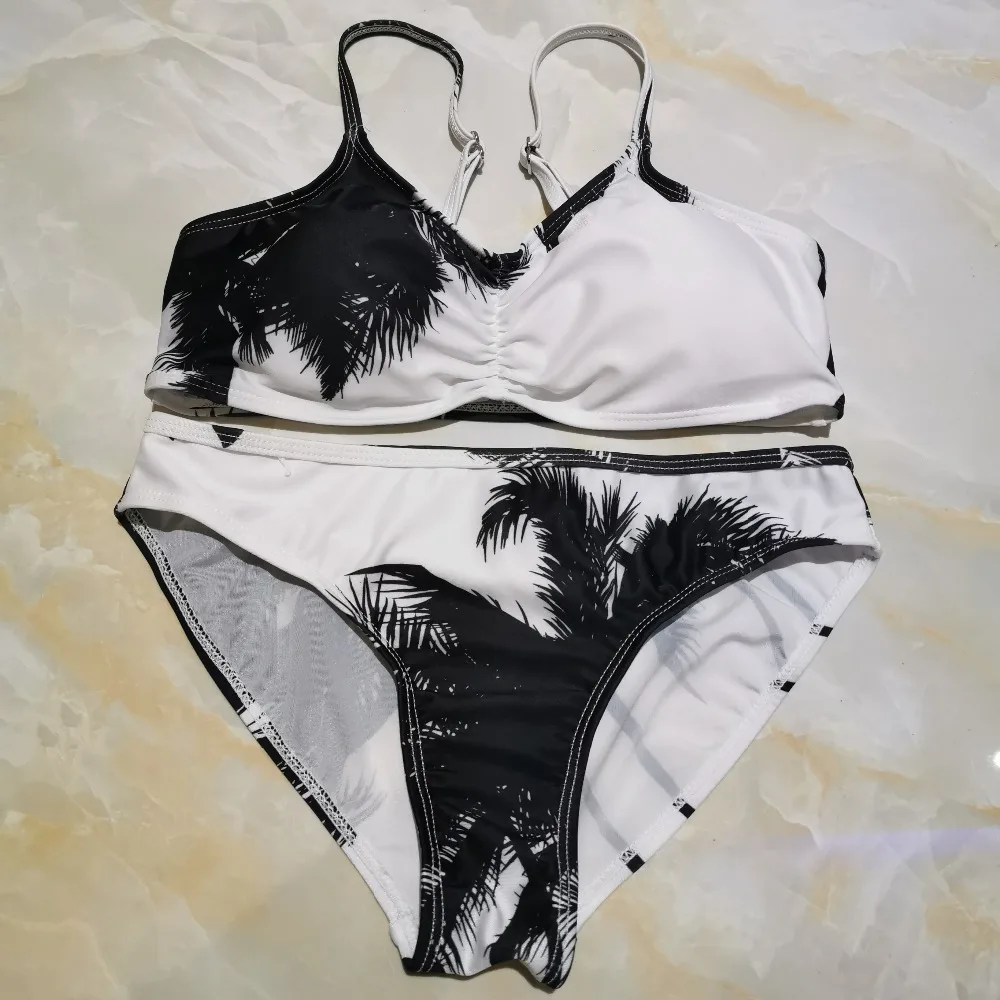 

SWIMLE 2019 New Summer Women Solid Bikini Set Push-up UnPadded Bra Swimsuit Swimwear Triangle Bather Suit Swimming Suitt