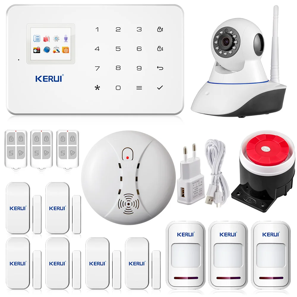 App remote controller Wireless wifi HD IP camera GSM sms call Home Alarm System Smart Home