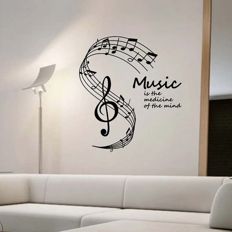 Q733 Piano Music Keys Living Hall Smashed Wall Decal 3D Art Stickers Vinyl Room 