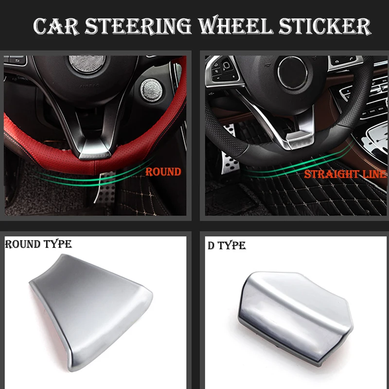 

For AMG Car Sticker Tuning Car Universal W210 W212 Car Steering Wheel Sticker For AMG Mercedes Benz W212 W211 W210 GLC GLA C/E