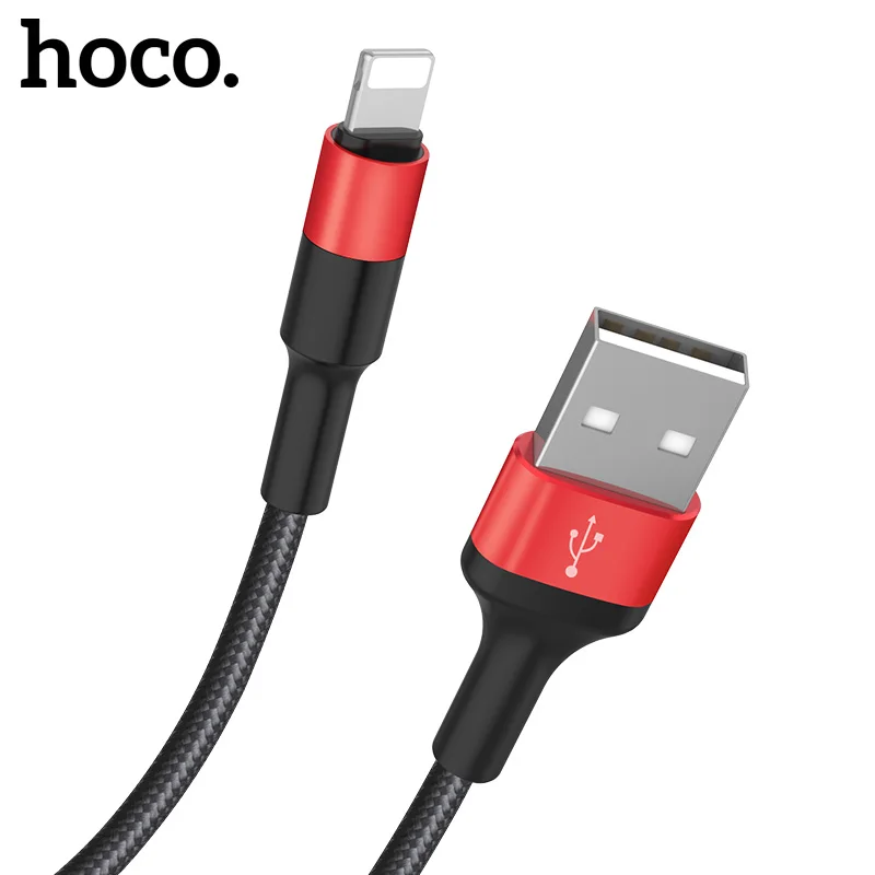Кабель для быстрой зарядки телефона HOCO 9V 2A USB iPhone XS MAX XR 8 7 plus ipad кабели