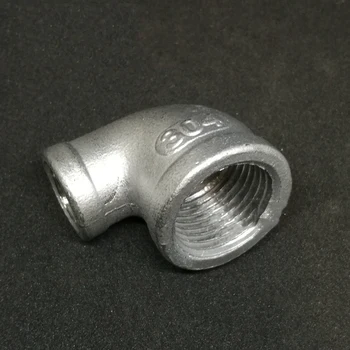 

1-1/4" BSP Female x 1/2" BSP Female 90 Degree Elbow 304 Stainless Steel Reducer Pipe Fitting Connector For Water Oil Air