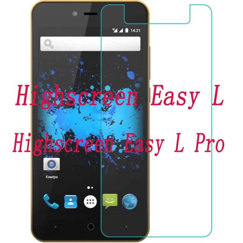 

2PCS NEW Screen Protector phone For Highscreen Easy L / L Pro Tempered Glass SmartPhone Film Protective Cover