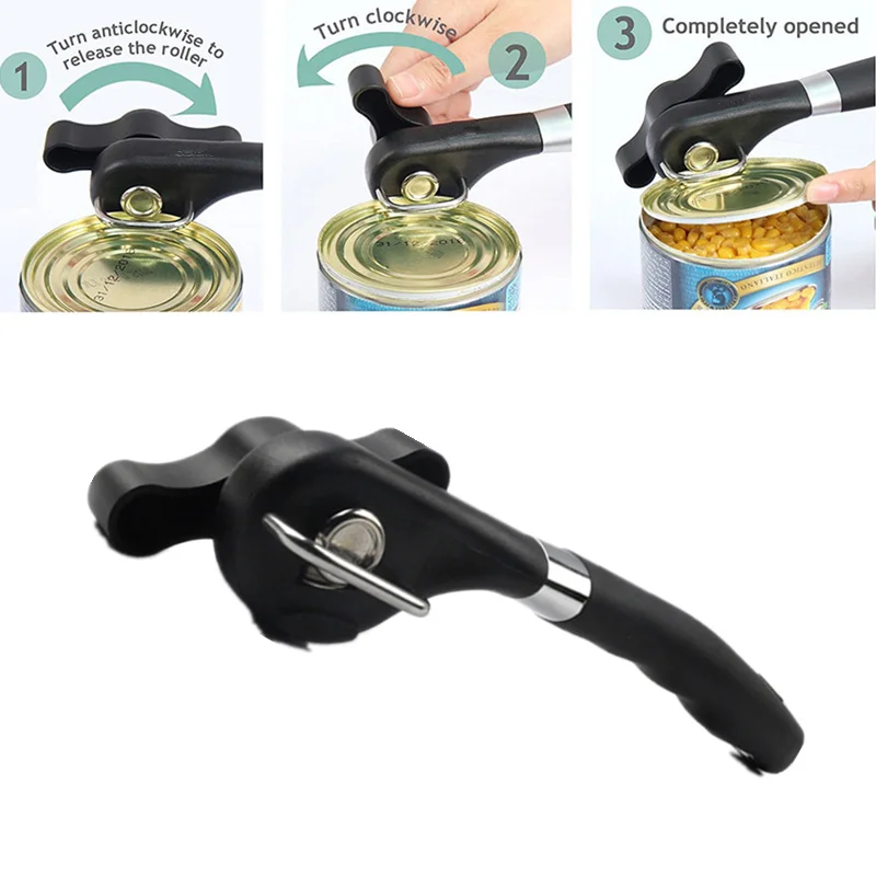 Universal Cans Opener Professional Ergonomic Manual Can Opener Side Cut