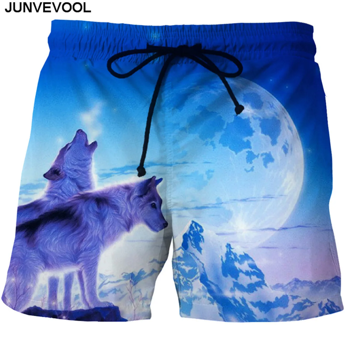 Animal Wolves Digital Printing Men shorts Stylish Sexy Mini Board