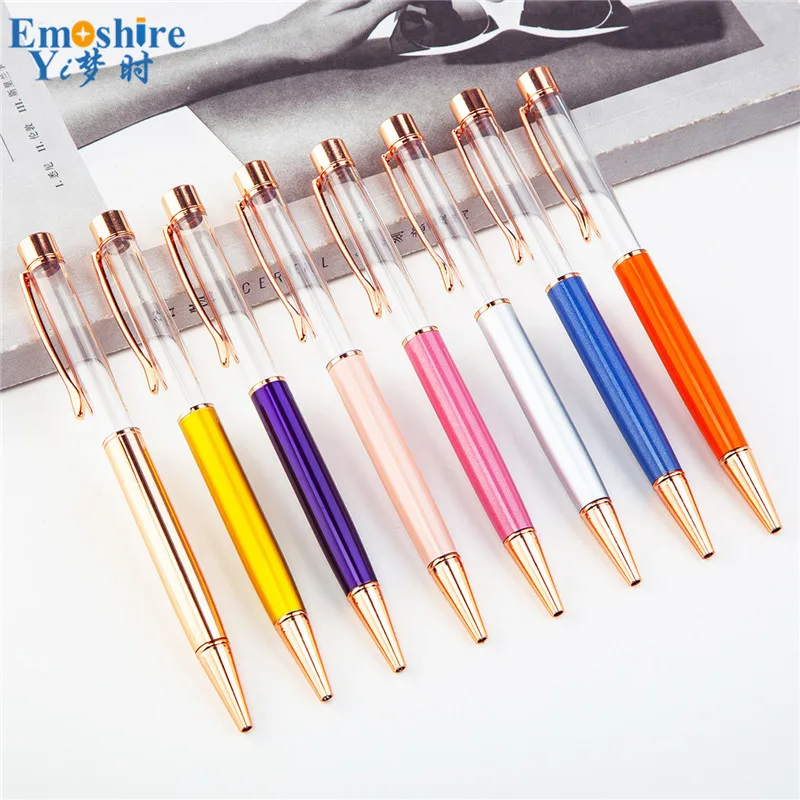 

DIY Empty Rod Crystal Pen Metal Ball Pen Promotion Advertising Gift Pen Personality Ballpoint Pen for Writing Stationery P746