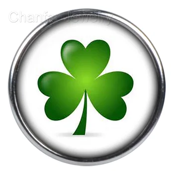 

green lucky snap button for DIY snap button bracelet