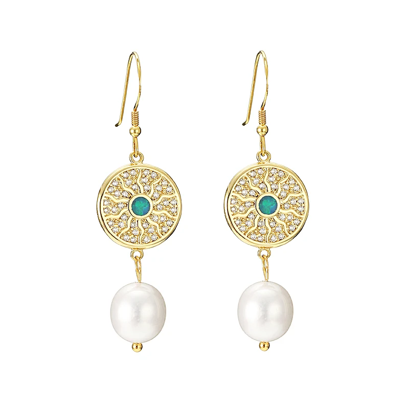

925 Tremella Hook Natural Freshwater Pearl Drop Earrings Macao gems Earrings For Women High Quality Wedding Jewelry Party Gift