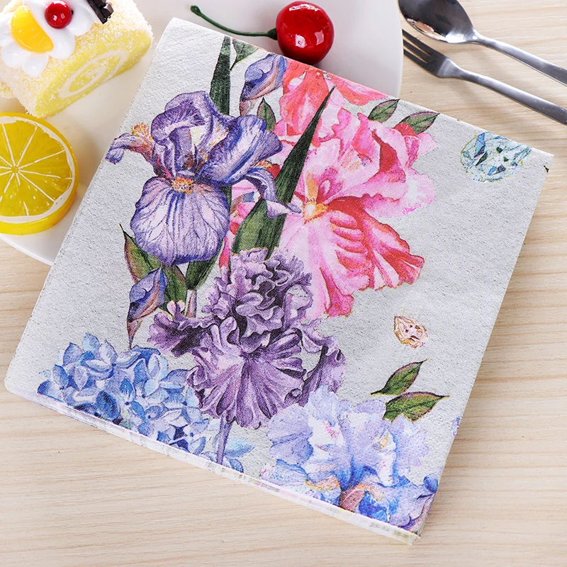 Vintage Design Flower Painting Paper Napkins Cafe & Party Tissue Napkins Decoupage Decoration Paper 33cm*33cm 20pcs/pack/lot цена Vintage Design Flower Painting Paper Napkins Cafe & Party Tissue Napkins Decoupage Decoration Paper 33cm*33cm 20pcs/pack/lot цены онлайн
