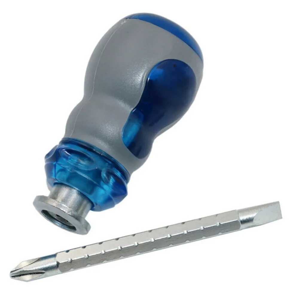 1Pc Multifunction Double End Screwdriver Flat Phillips Screw