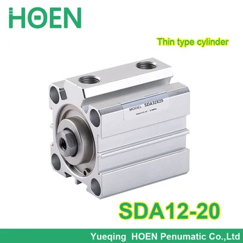 

SDA12-20 Airtac type SDA series 12mm bore 20mm stroke M5*0.8 port thin pneumatic air cylinder SDA12*20