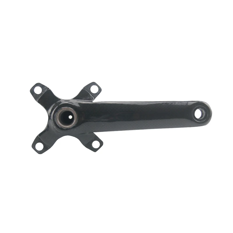 AERONOVA Mountain Bike Carbon Crank 104 BCD Mtb Crankset 170175mm 3K GlossyMatte Black Ultra-light Cycling Bicycle Crank (6)