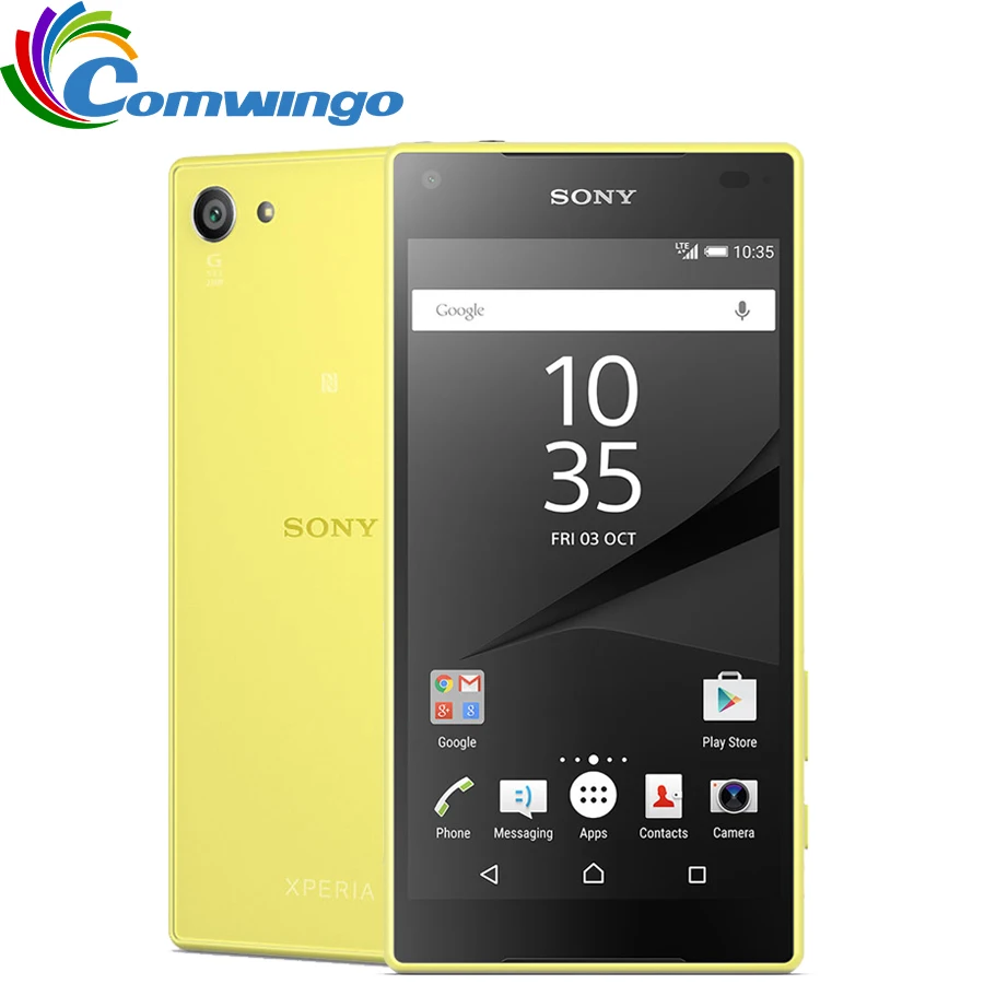 Дешево Оригинальный sony Xperia Z5 Compact E5823 разблокированный ОЗУ 2 Гб ПЗУ 32 Гб GSM Android четырехъядерный и четырехъядерный 4,6