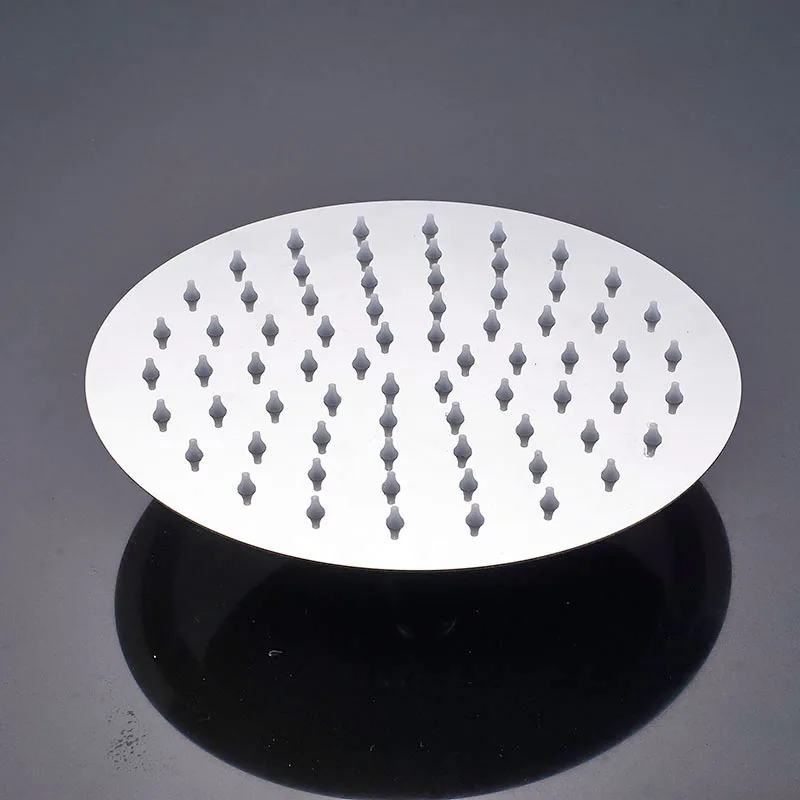 Round & square Stainless Steel Ultra-thin Showerheads 12/10/8/6/4 inch Rainfall Shower Head Rain Shower Chrome Finish shower head