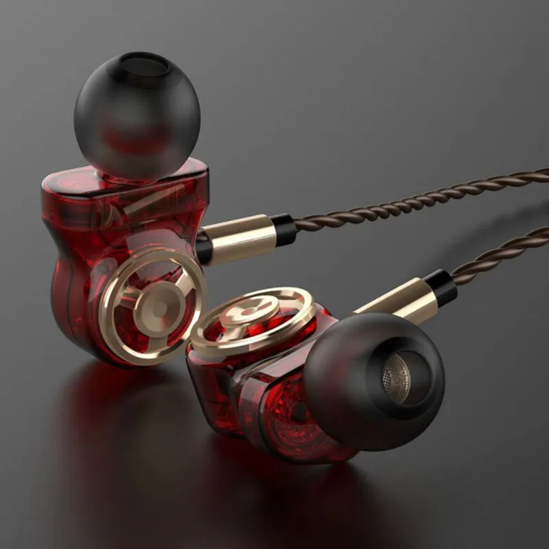 CALETOP 6 драйверы супер бас наушники стерео HIFI музыка TPE Проводные Беговые