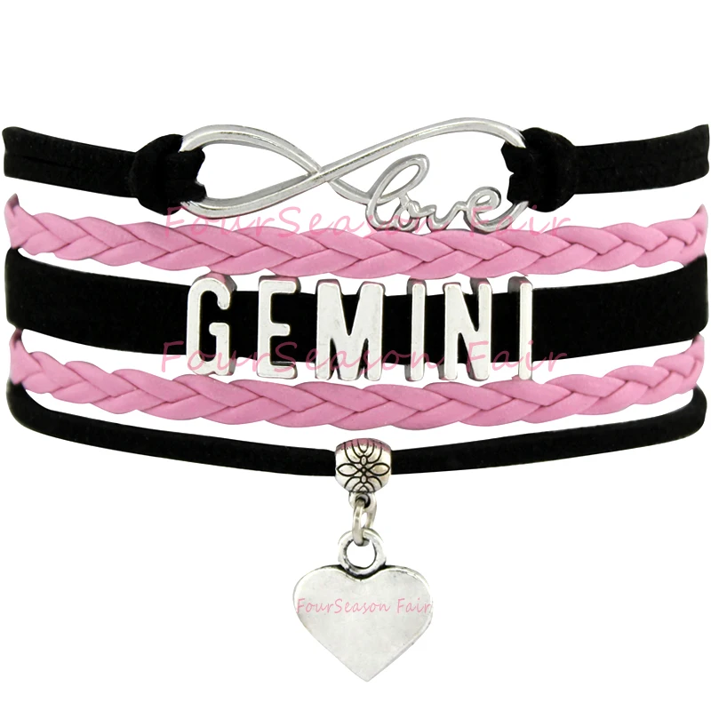 Custom Infinity Love Gemini Bracelet The Zodiac Sign Constellation