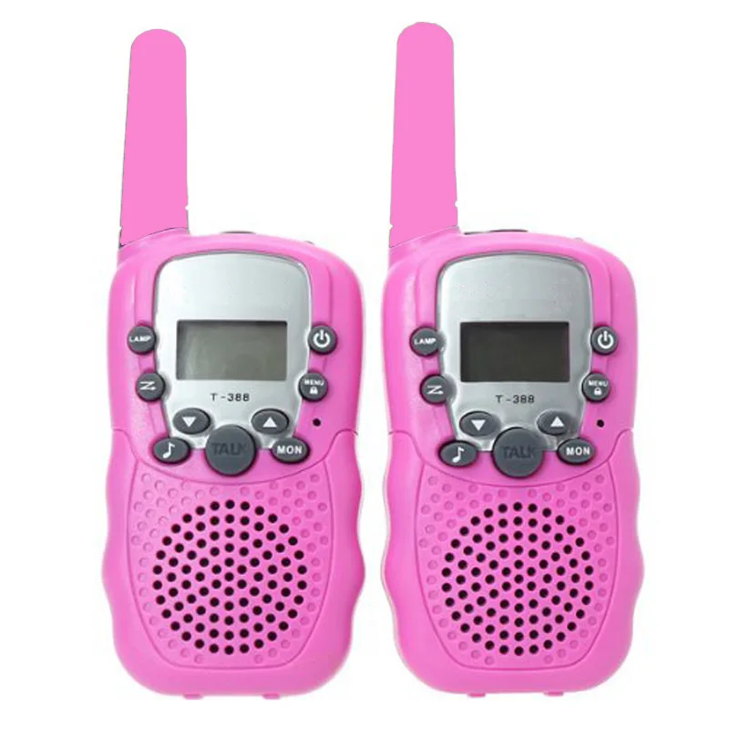 2 шт. RT-388 Walkie Talkie Игрушки для детей 0,5 Вт 22CH двухстороннее детское радио для мальчиков и девочек День рождения Рождественский подарок - Цвет: Красный