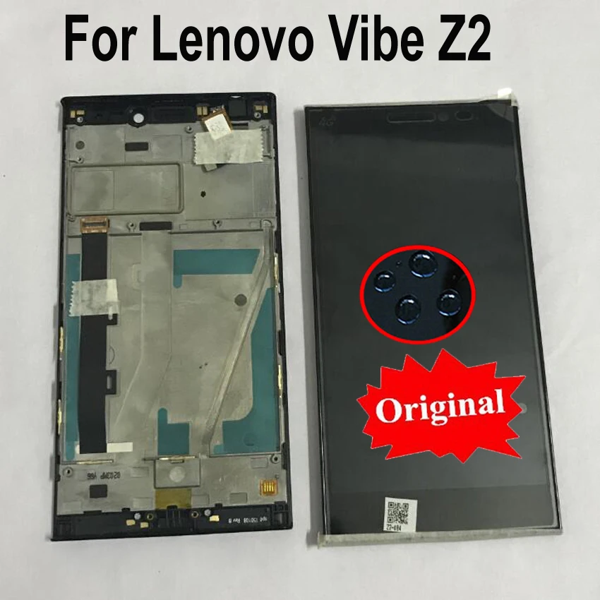 Оригинальный лучшие рабочие для lenovo Vibe Z2 сборка сенсорного экрана ЖК-дисплея и