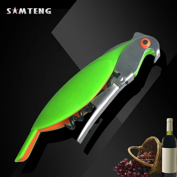 

Free shipping Portable multifunctional stainless steel parrot wine opener / wine bottle corkscrew Factory direct sale