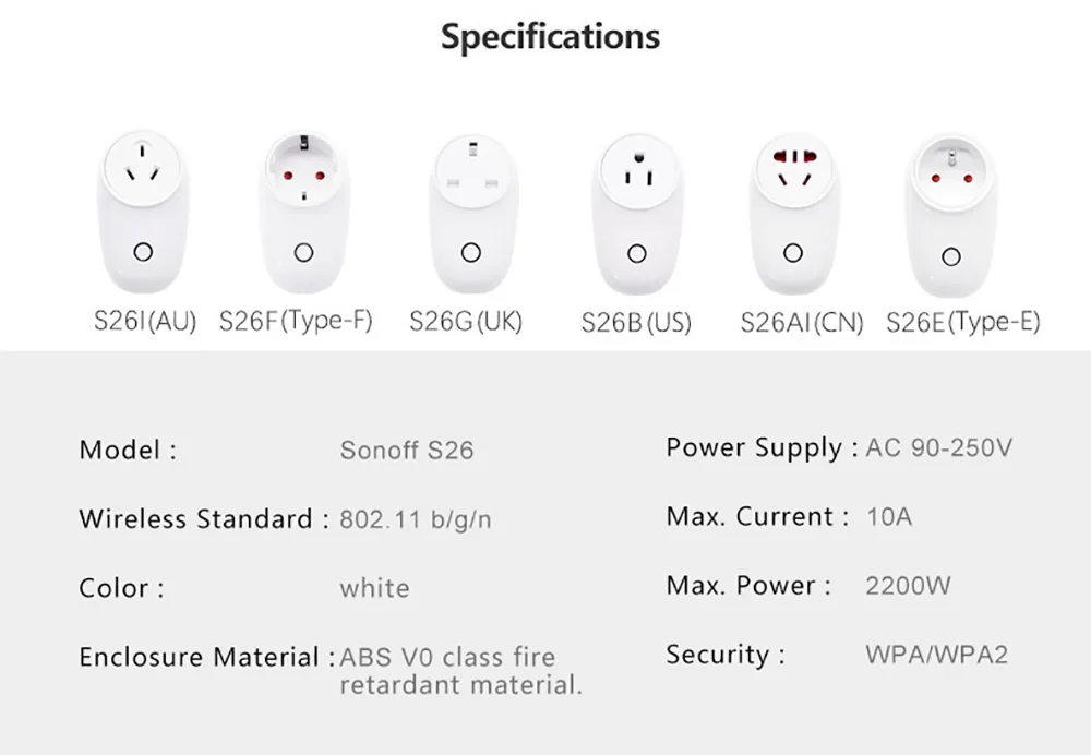 Wifi Smart Power Socket Plug