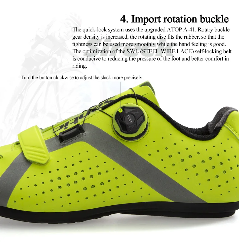 Santic Cycling Shoes Men Women MTB Mountain Road Bike Shoes Rubber Anti-slip Unlocked Bicycle Shoes Zapatillas Ciclismo