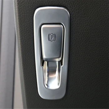 

WELKINRY car auto cover For Benz E-Class 2016 2017 2018 ABS chrome electronic parking handbrake e-brake button knob cap trim