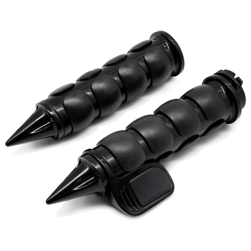 ROAOPP Motorcycle Hand Grips 25MM Handlebar One Pair For Harley Street Glide Kawasaki Vulcan 800 900 1500 1600 2000 Classic VN