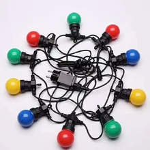 Светодиодный светильник гирлянда 5 м без вспышки Рождественские наружные лампы с хвостовой вилкой постоянного тока