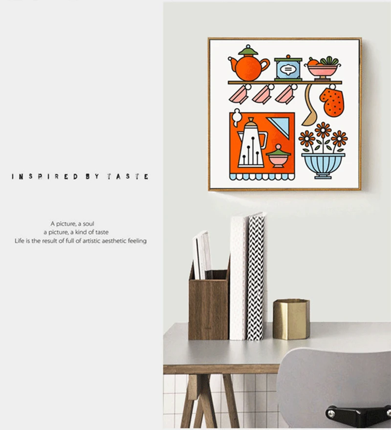 HAOCHU Moderno Caldo Colorato Cucina forniture Architettura Quadri ... HAOCHU Moderno Caldo Colorato Cucina forniture Architettura Quadri ...