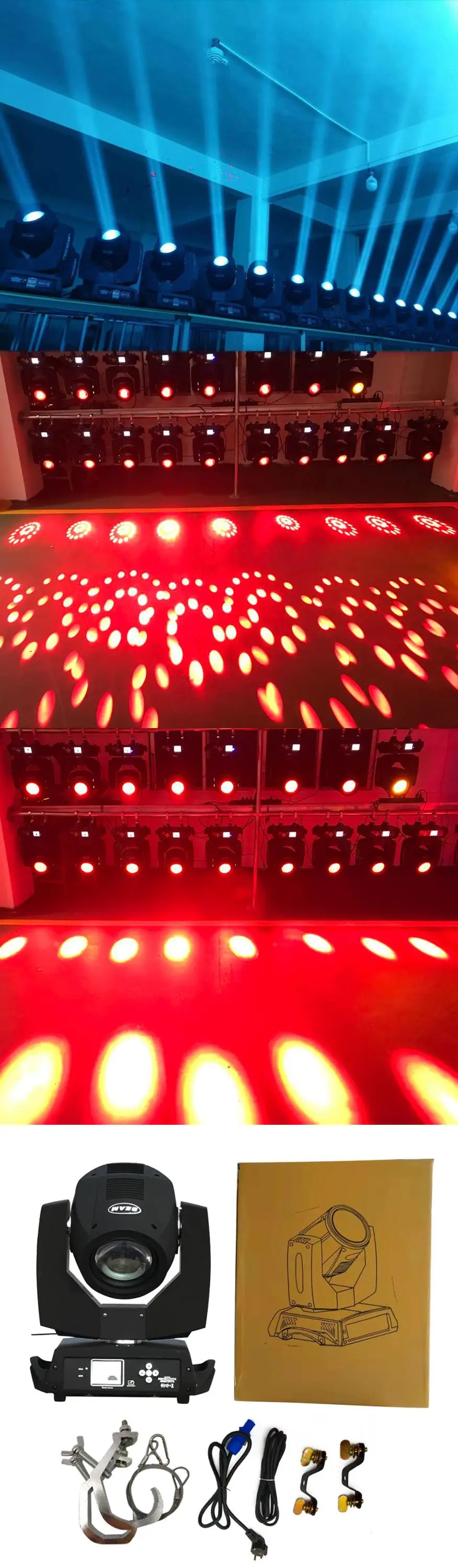 2 шт./лот световой луч для сцены 230 Вт движущаяся головка DMX 7r лампа 14 цветов гобо для дискотеки клуба DJ Рождество День Рождения Вечеринка эффект
